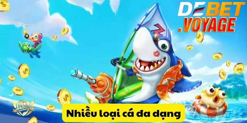 Hải tặc bắn cá tại DEBET - Săn cá trúng thưởng siêu khủng 2 Nhiều loại cá đa dạng