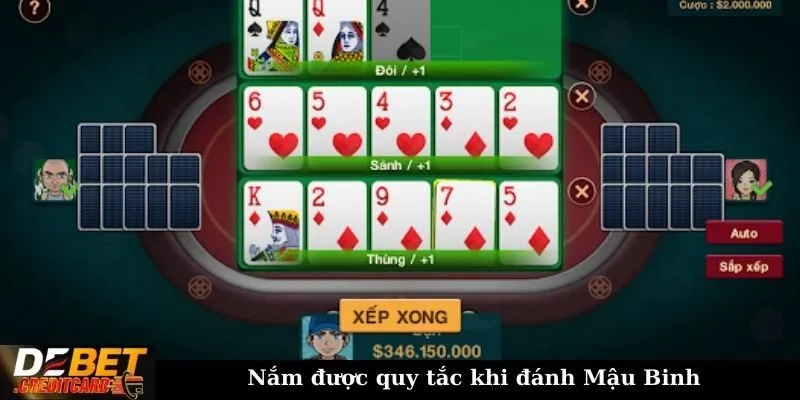 Hướng dẫn cách tính điểm chuẩn xác khi chơi bài Mậu Binh? 1 Nắm được quy tắc khi đánh Mậu Binh