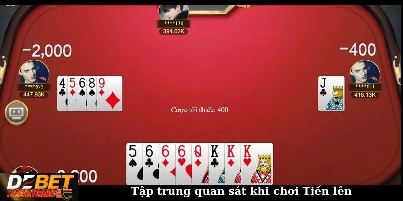 Làm sao để chơi bài Tiến lên giỏi hơn? Chơi cùng chuyên gia 2 Tập trung quan sát khi chơi Tiến lên