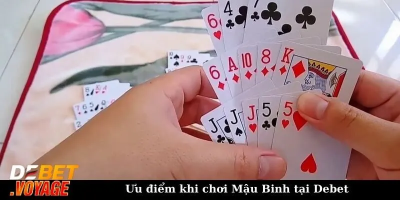 Hướng dẫn luật chơi Binh Xập Xám chuẩn chỉnh cho newbie 3 Ưu điểm khi chơi Mậu Binh tại Debet