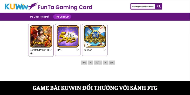 Game Bài Online Thăng Hoa Cảm Xúc Cùng Những Thẻ Bài 3 Game bài Kuwin đổi thưởng với sảnh FTG